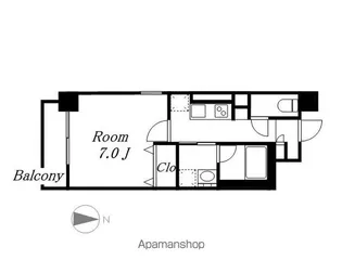 グランツェ名駅太閤通【6階】の間取り
