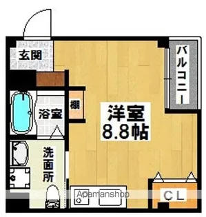 エヌエムキャラントシス【1D号室】の間取り