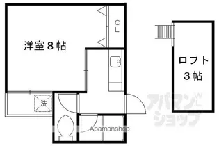 センチュリープラザ丹波橋【202号室】の間取り