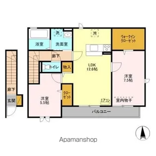 ハナミズキ【2階】の間取り