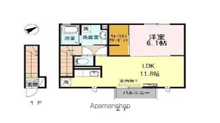 ヨキランタ玉堤【2階】の間取り