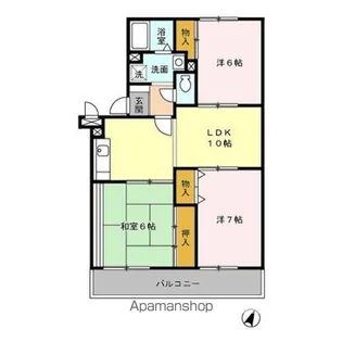 グランメール藤原【3階】の間取り