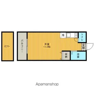 セイントヴィラ和白Ⅱ【201号室】の間取り