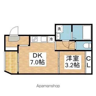 セリシール【3階】の間取り