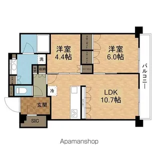 アトラスタワー草津【13階】の間取り
