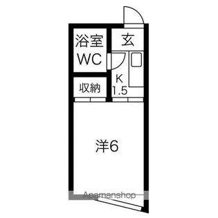 グランヴェール【103号室】の間取り