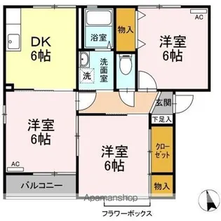 エスポワール B【2階】の間取り