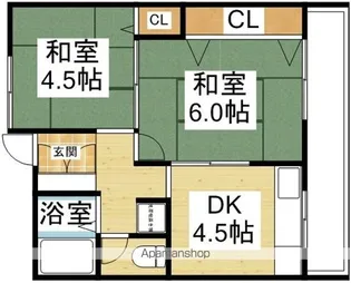 ウィック垂水【3階】の間取り