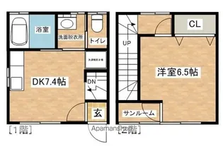 サン・ヒルズ【B号室】の間取り