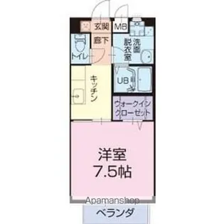 クレアK&K【1階】の間取り