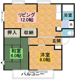 サンビレッジコニシ【2階】の間取り