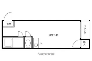 エムズ太秦【4-D号室】の間取り