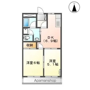 パティオ21【2階】の間取り