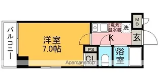 1Kの間取り画像