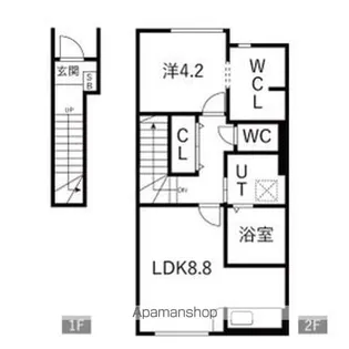 J.BREATH【201号室】の間取り