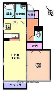 クリサンス参番館【1階】の間取り