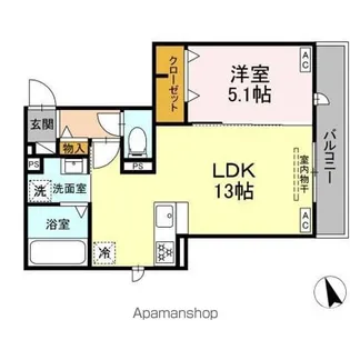 SUN HILLS三組【3階】の間取り