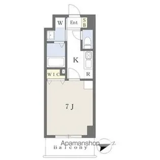 プレイズシード車道アベニュー【9階】の間取り