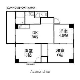メゾン大忠【201号室】の間取り