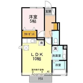 リバーサイド葵A【1階】の間取り