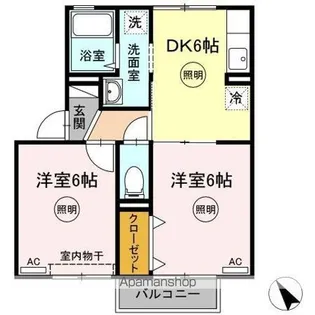 イースト16A・B・C棟【2階】の間取り