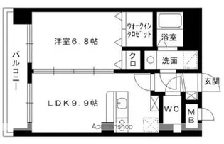 ドミール箱崎MⅢ【3階】の間取り