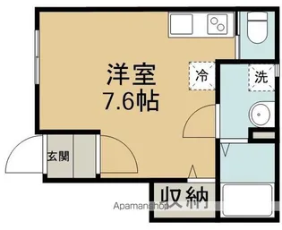 MQUARTO若葉Ⅱ【1階】の間取り