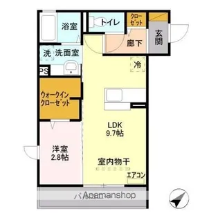 I.ヴィレッジ EAST【2階】の間取り