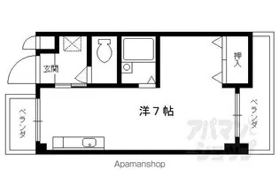 ペルルアール衣笠【3階】の間取り