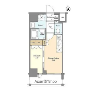 HF大森レジデンス【9階】の間取り