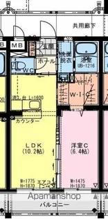 ARIETTA(アリエッタ)【402号室】の間取り