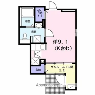 メゾン・アンジュ【1階】の間取り