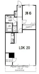 1LDKの間取り画像