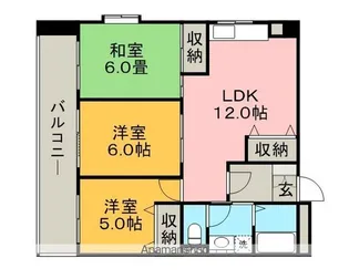 カーサヒル本町【201号室】の間取り