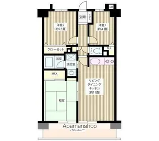 東京都練馬区栄町【マンション】の間取り