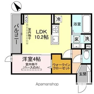 DR駅西本町HELZ【1階】の間取り