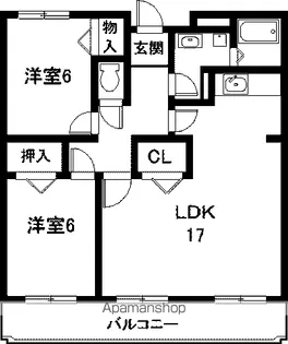 シャンテ藍【1階】の間取り