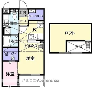 ヴィラ ブライト【2階】の間取り