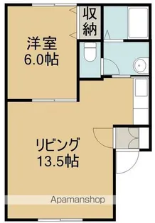 大縄町アパート【101号室】の間取り
