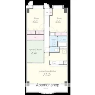 リーフマンショングランディア【207号室】の間取り