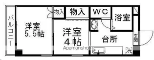ピースフル泉13【406号室】の間取り