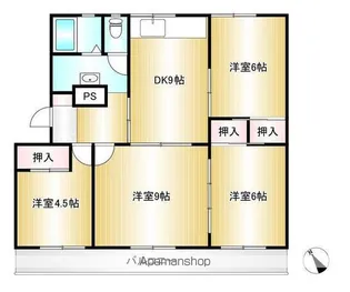 リアンⅡ棟【302号室】の間取り
