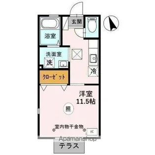 コンソラトゥール【1階】の間取り