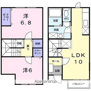 モンフレールⅡ【1階】の間取り