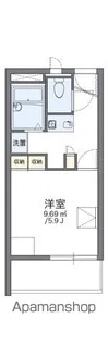 レオパレス上穂積【2階】の間取り