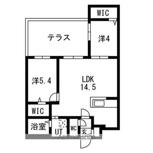 ブランシャールAS北16条N【105号室】の間取り