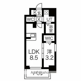 ファステート栄セントラル【10階】の間取り