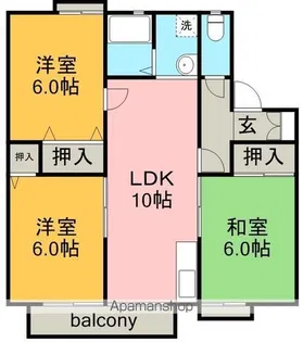 パークサイドエクセル【2階】の間取り