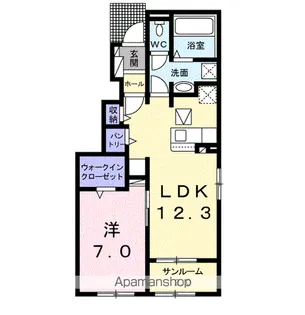 アリス【1階】の間取り