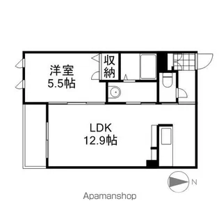 ラフィネ・ノワール【1階】の間取り